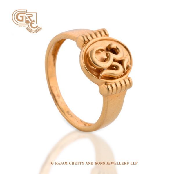 Buy quality 916 Gold Om Jents Ring GR-0006 in Ahmedabad