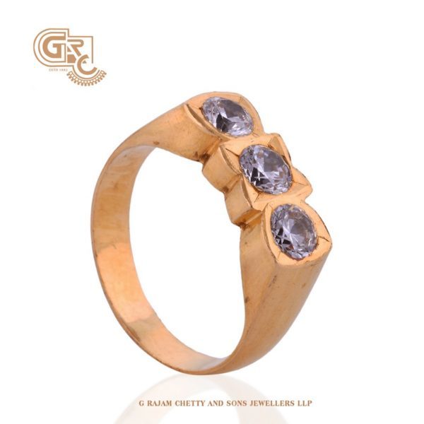 Buy quality 22 carat 916 fancy gents stone ring in Ahmedabad