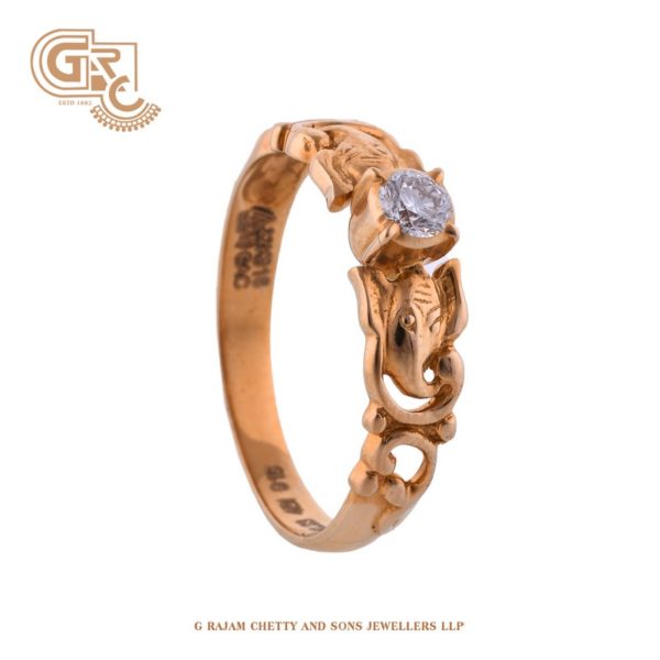 Ganesha diamond ring
