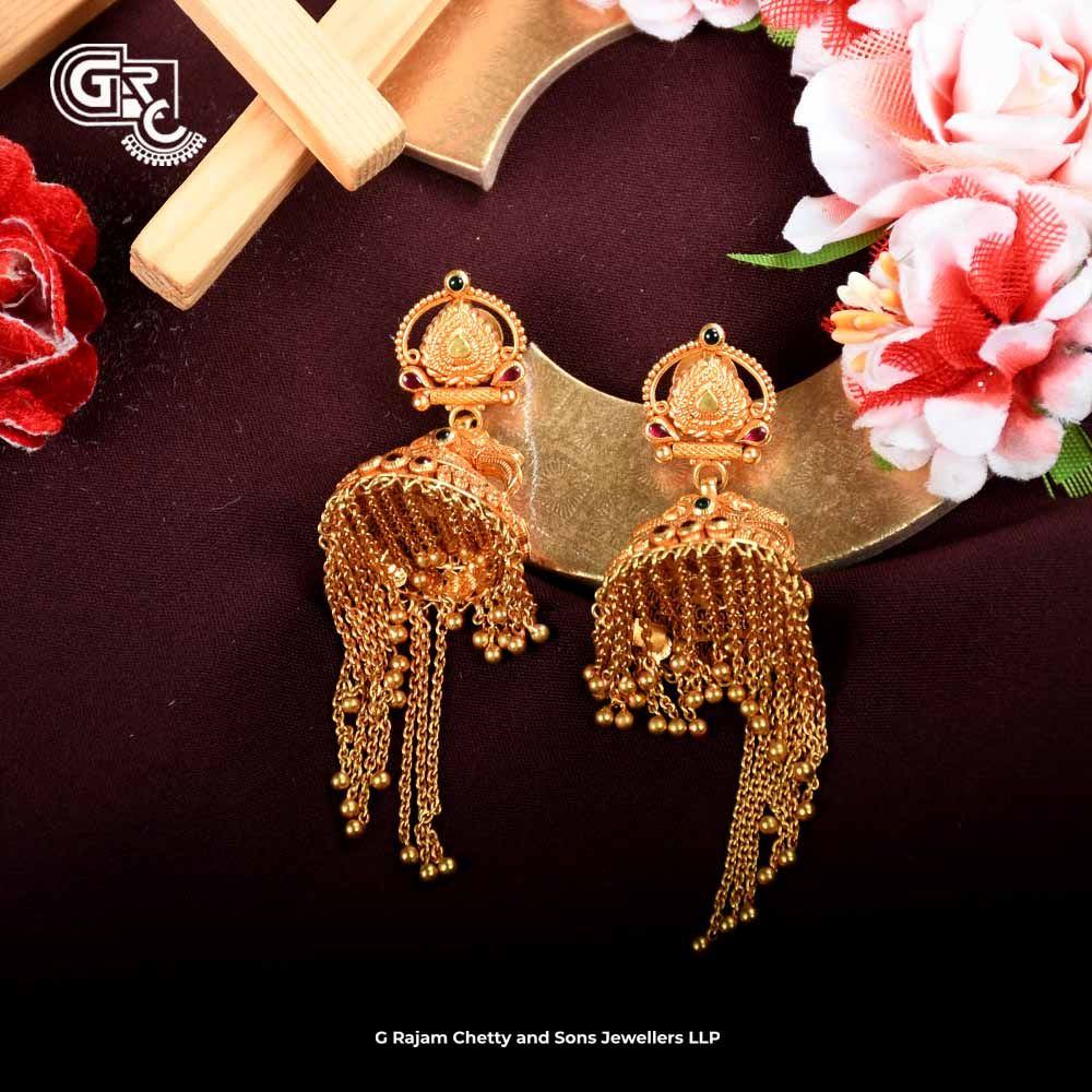 Awesome Jimikki Kammal Designs Budget Friendly One Gram Gold Jewellery  J24908 | Traditional jewelry, Gold jewelry, Jewelry