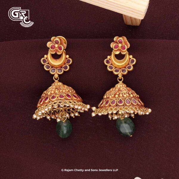 Traditional Annam With Jimikki Antique Model 22K Gold Stud
