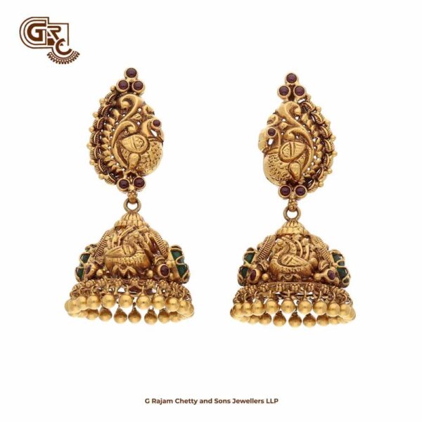 Traditional Annam With Jimikki Antique Model 22K Gold Stud