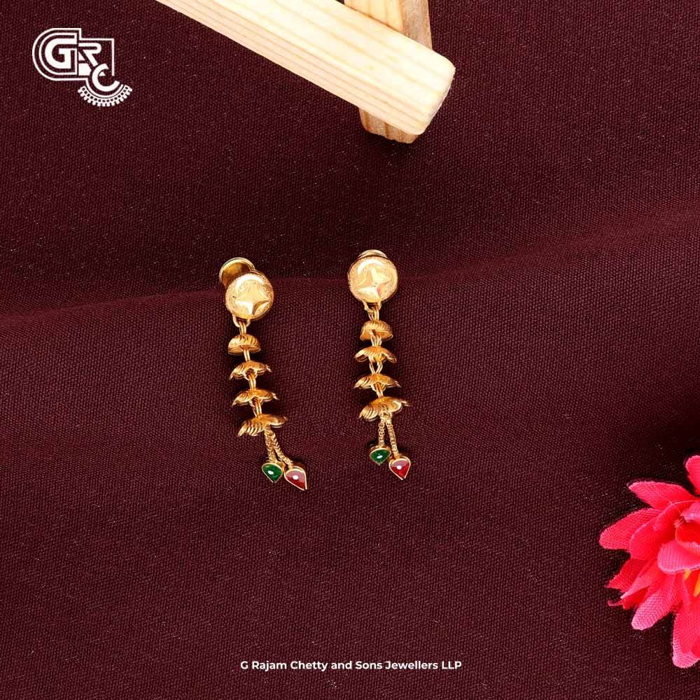 Buy New Model Gold Stone Earrings Designs for Daily Use