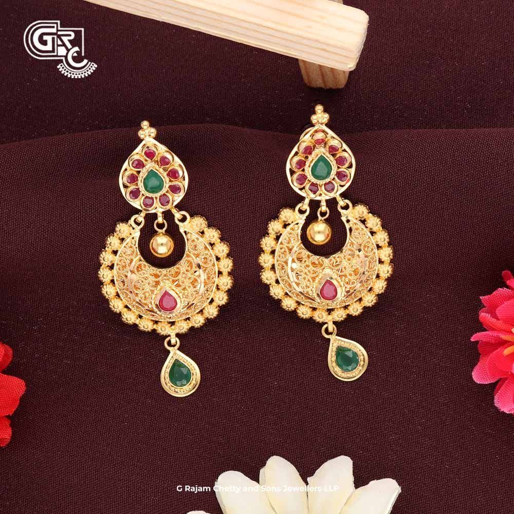 Shop Dhara Stone Earrings | The Ultimate 92.5 Gold Plated Stone Earrings  Online – The Amethyst Store