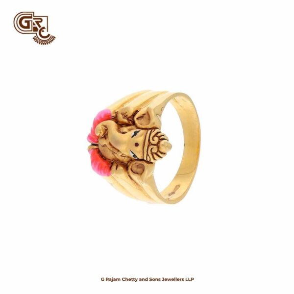 Ganesha 22K Gold Ring