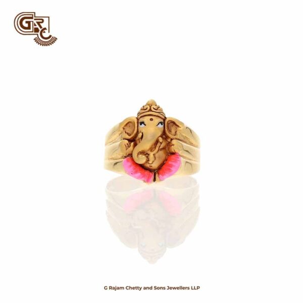 Ganesha 22K Gold Ring