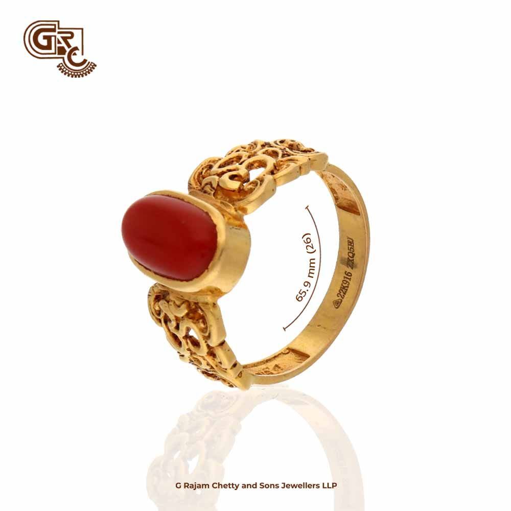 పగడం రాయి ఉంగరం గోల్డ్ డిజైన్ | Gold Coral Stone Ring | Gold Lakshmi Balaji  - YouTube