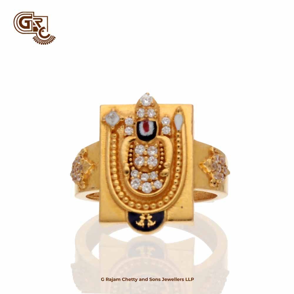 Gold Venkateswara Swamy Ring | Mukunda Jewellers | First Ever Factory  Outlet - YouTube