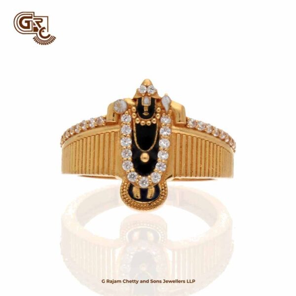 Buy 22K Gold Casting Lord Balaji Ring 93VC944 Online from Vaibhav Jewellers