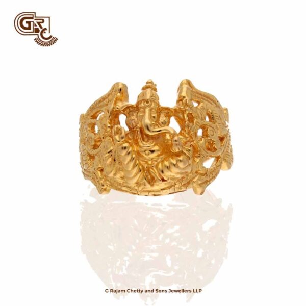 Aadhyathmik Aimpon Panchalogam Vinayaka Ring Panchaloha Ganeshji Ring (5  Metals Panchadhatu) - A4847 - Season Bazaar