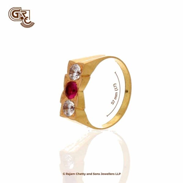 Red Elegant Stone Ladies Ring