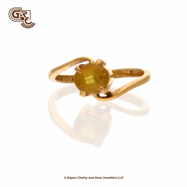 Buy Chopra Gems & Jewellery Gold Plated Brass Sapphire Pukhraj Gemstone Ring  (Men and Women) - Adjustable Online at Best Prices in India - JioMart.