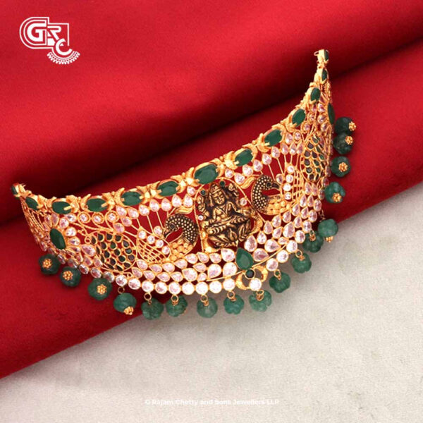 Green Stone Lakshmi Choker Necklace