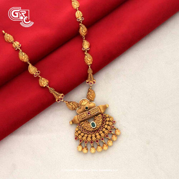 Mystic Treasures Lakshmi Kasu Malai Antique Necklace