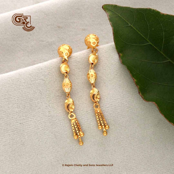 14k Yellow Gold Hoop Earrings. 2 Inch Long Yellow Gold Hoop Earrings. Fancy  4mm Hoops. Genuine Gold Hoops. - Etsy