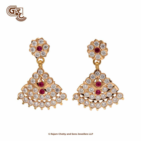 Glitering Stone Traditional Earring