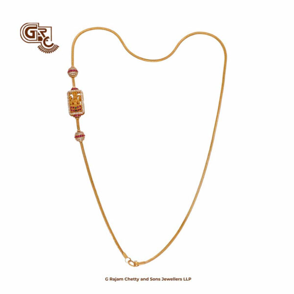 Uniques Glitter Stone Lakshmi Mugappu Thali Chain